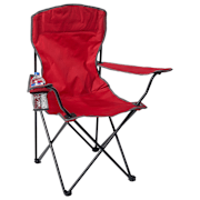 Bass Pro Shops Basic Camp Chair with Cupholder - Red
